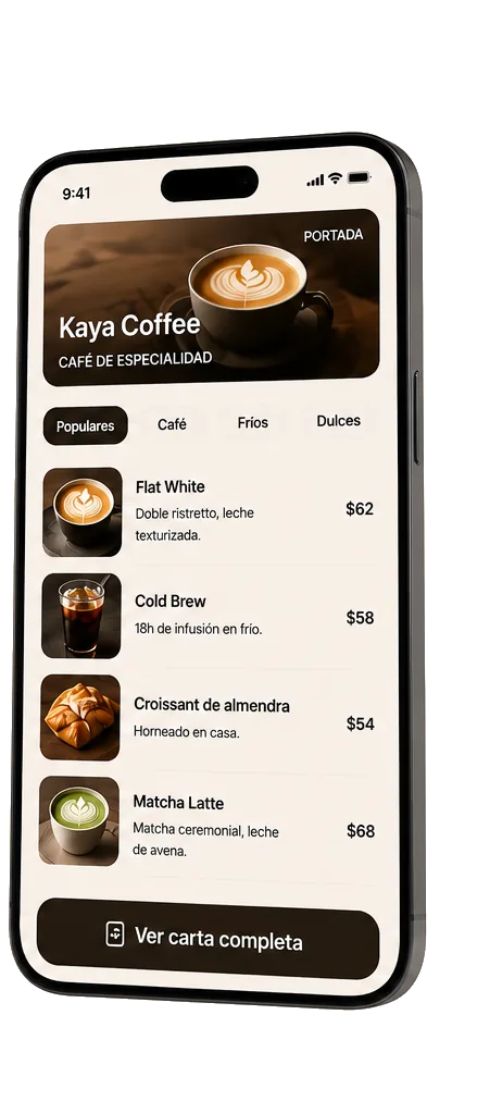 Menú Kaya Coffee